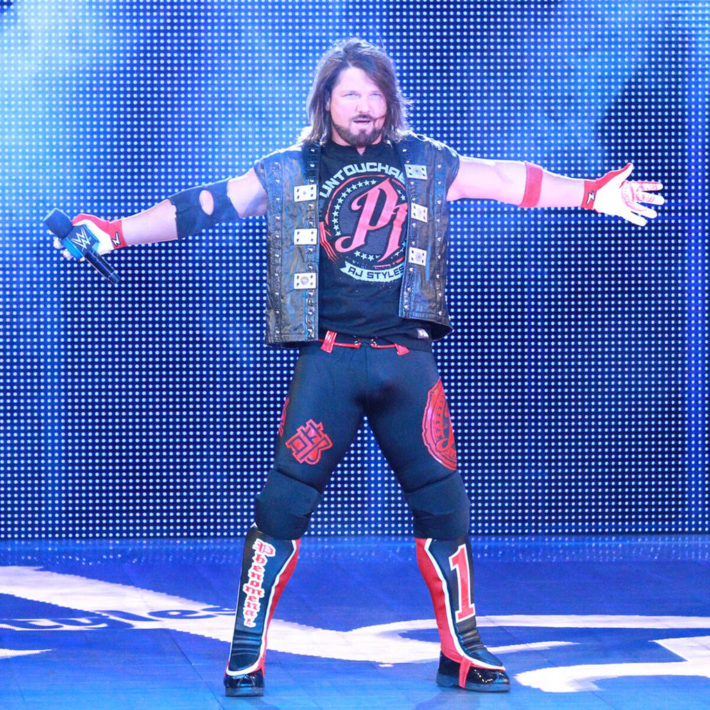 WWE AJ Styles Untouchable Authentic T-Shirt  (Black)