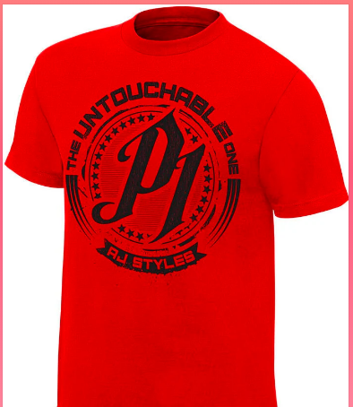 AJ Styles Untouchable Mens Red (T-shirt)