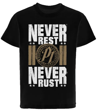 AJ Styles "Never Rest, Never Rust" Authentic T-Shirt (Black)