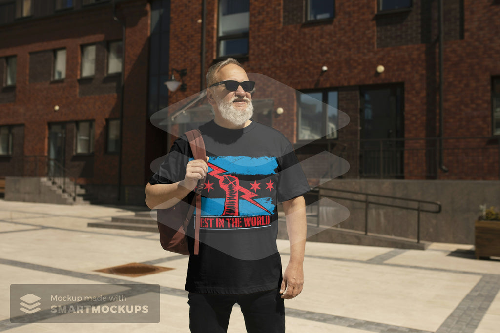 CM Punk Best in The World 2025 famous Edition Digital Print T-Shirt (Black)