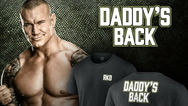 Men's Black Randy Orton Daddy's Back (T-Shirt)
