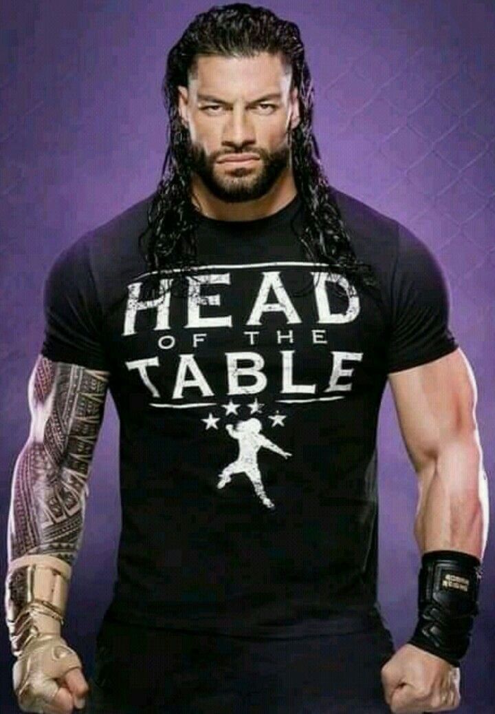wwe Roman Reigns "Head Of The Table" Authentic T-Shirts