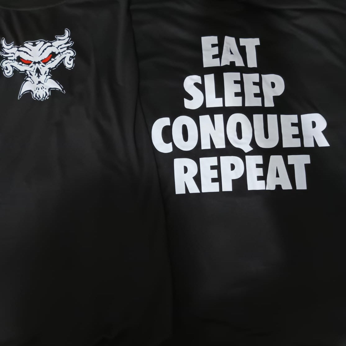 Brock Lesnar Eat Sleep Conquer Repeat Mens Black (T-shirt)