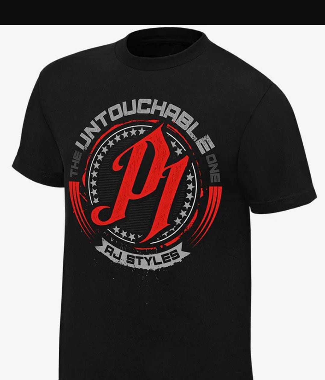 WWE AJ Styles Untouchable Authentic T-Shirt  (Black)