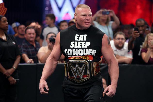 Brock Lesnar Eat Sleep Conquer Repeat Mens Black (T-shirt)