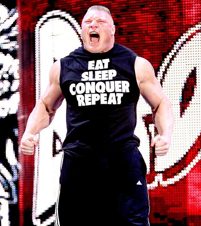 Brock Lesnar Eat Sleep Conquer Repeat Mens Black (T-shirt)