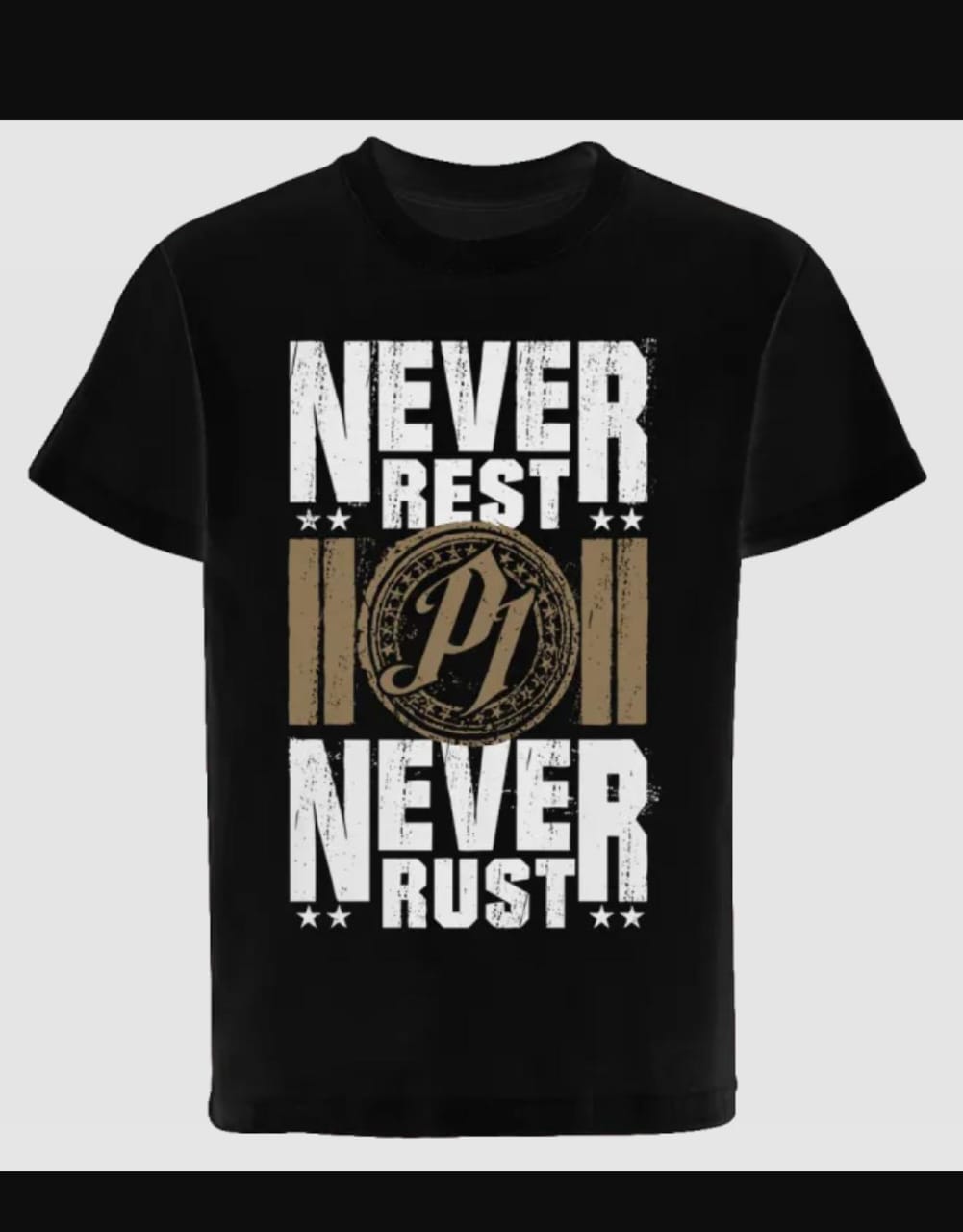 AJ Styles "Never Rest, Never Rust" Authentic T-Shirt (Black)