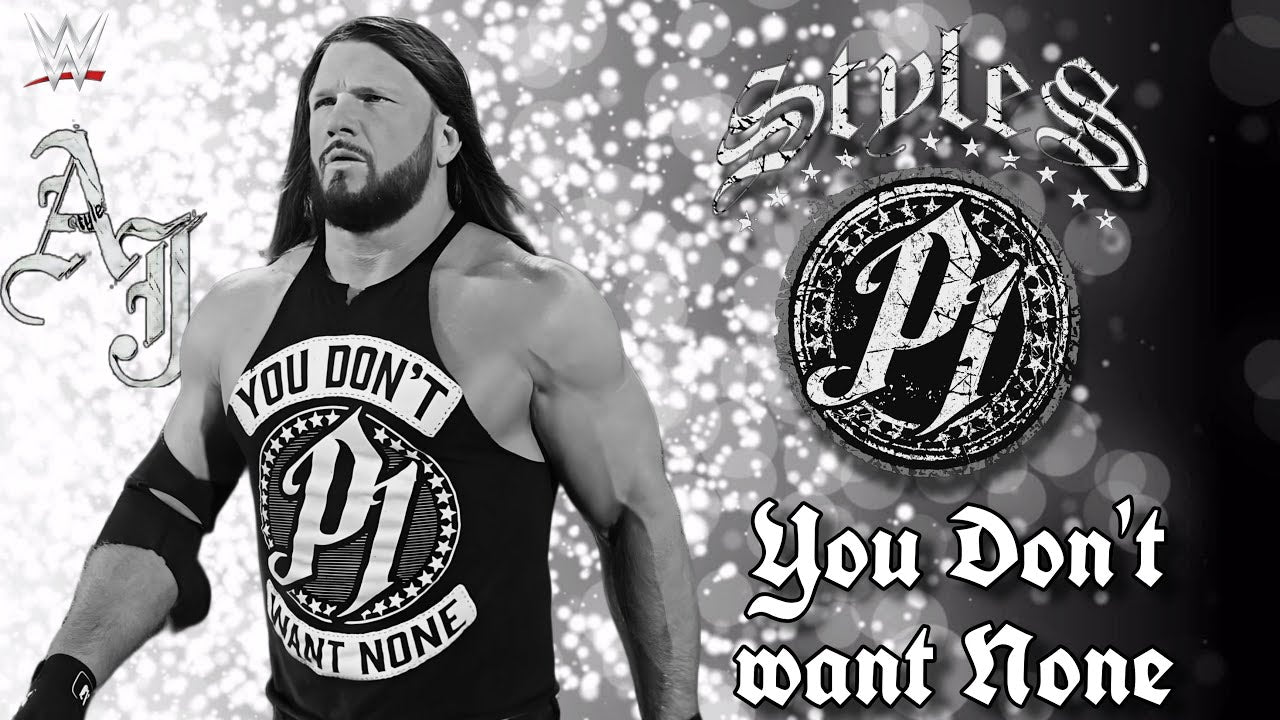 WWE AJ Styles You Don't Want None T-Shirt -( Black)