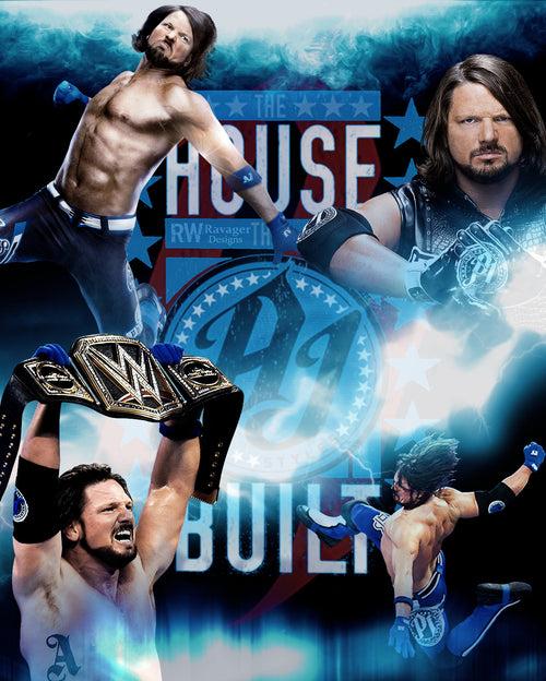 AJ Styles "The House that AJ Styles Built" T-Shirt (Black)