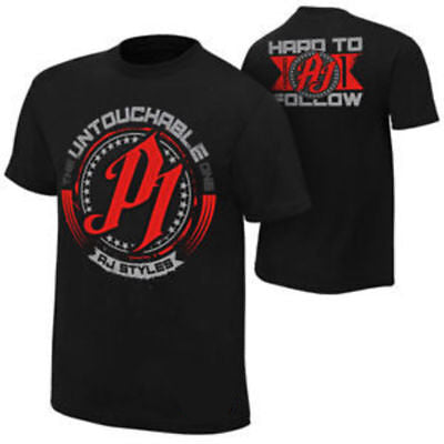 WWE AJ Styles Untouchable Authentic T-Shirt  (Black)