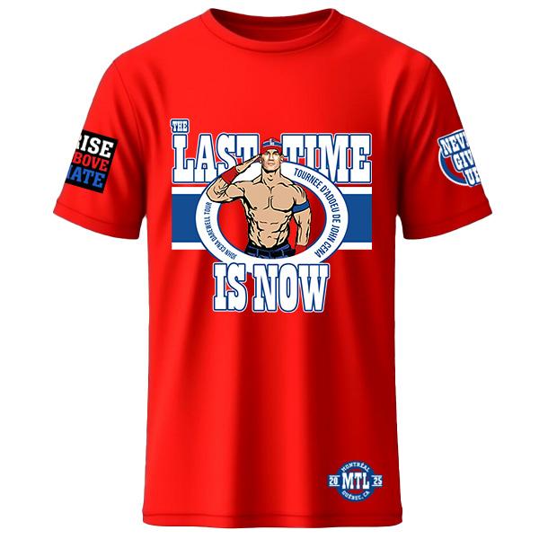 Men's Red John Cena Farewell Tour 2025 Montreal (T-Shirt)