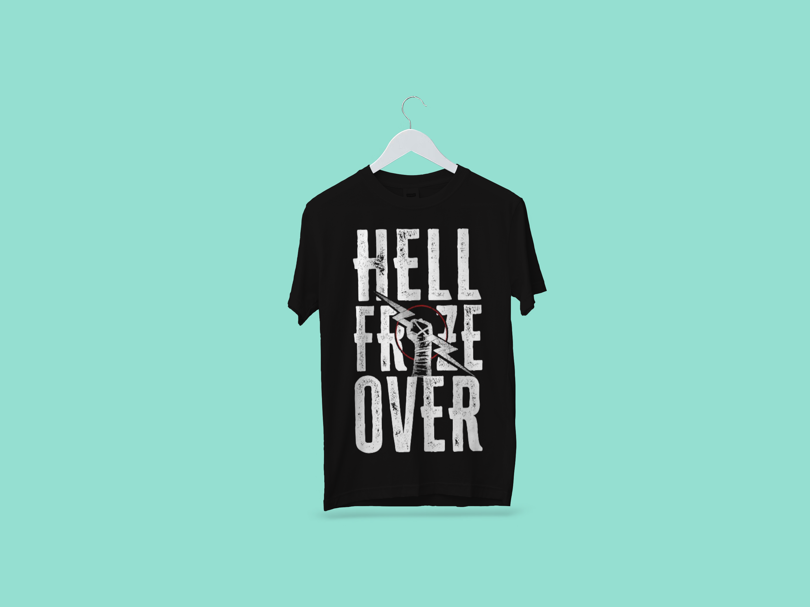 Men's Black CM Punk Hell Froze Over T-Shirt