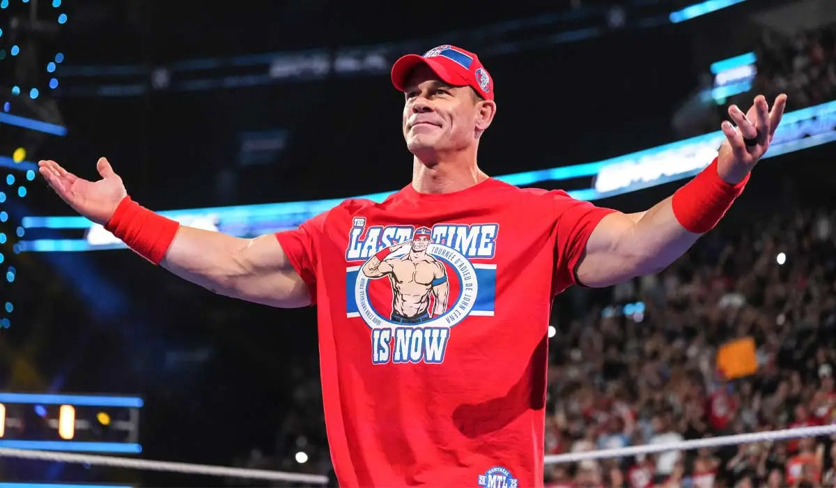 Men's Red John Cena Farewell Tour 2025 Montreal (T-Shirt)