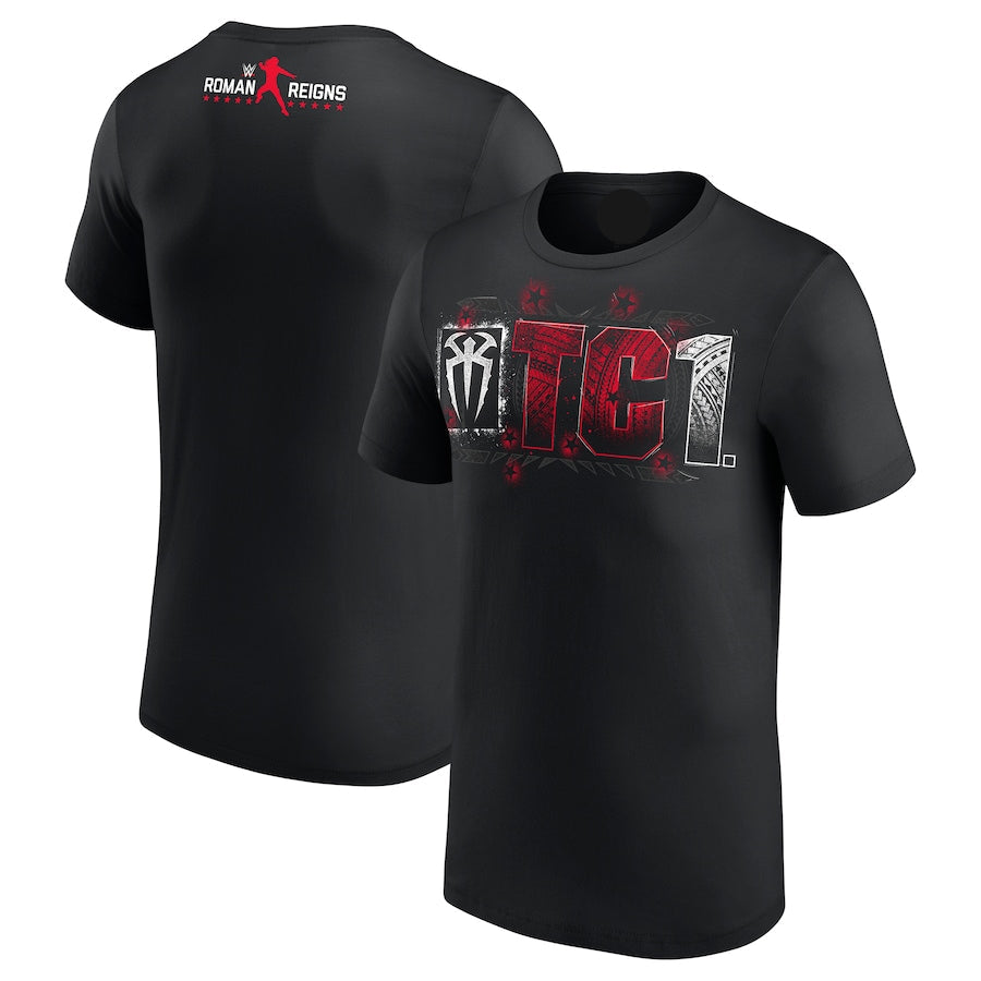 Men's Black Roman Reigns OTC 1 (T-Shirt)