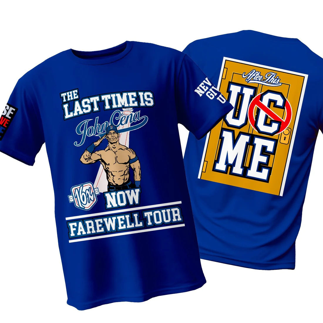 Men's Blue John Cena Farewell Tour 2025 Money In The Bank Los Angeles (T-Shirt)