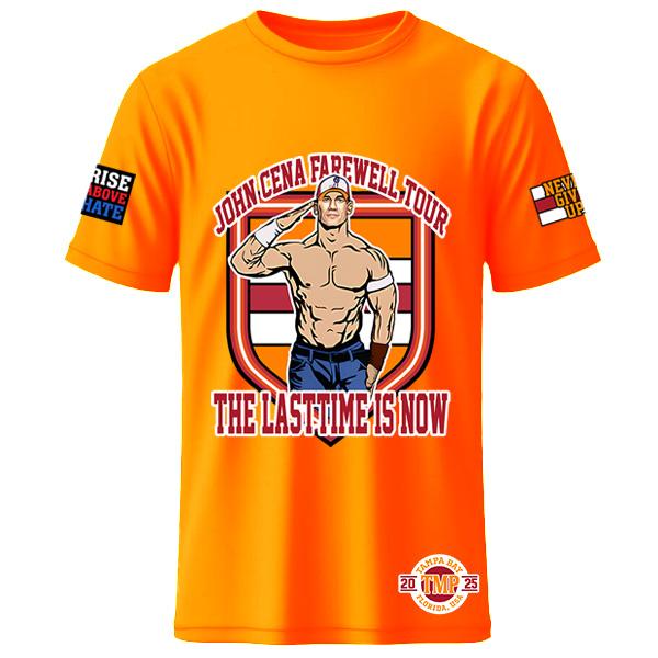 Men's Orange John Cena Farewell Tour 2025 Tampa (T-Shirt)